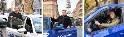 INSTRUCTORS AT THE HORAZNY DRIVING SCHOOL IN PRAGUE