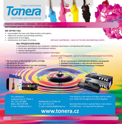 TONER CARTRIDGES IN PRAGUE
