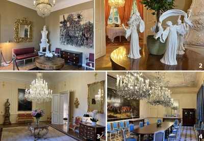 The French Embassy in Prague showed off the elegant salons of the Buquoy Palace after a three-year renovation